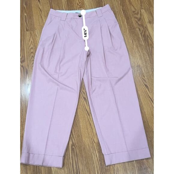 GANNI Drapey Melange Loose Mid Waist Pleat Pants size 44/US L - Picture 9 of 13